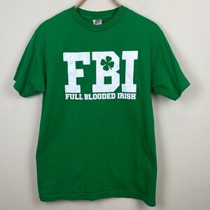 VINTAGE - FBI "Full Blooded Irish" | T-Shirt; Size Medium